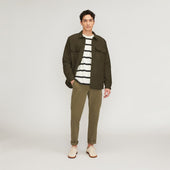 The ReNew Fleece-Lined Heavyweight Overshirt | Heathered Green