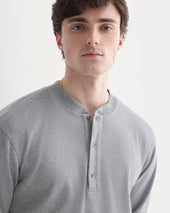 Vintage Rib Henley | Vintage Heather Grey