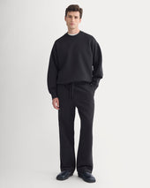 Luxe Fleece Crew Pullover | Black