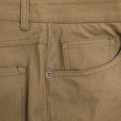 Beige 5 Pocket Cotton Jeans