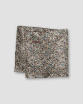 Light Floral Print Silk Pocket Square