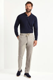 Flannel Alassio Trousers Made In Italy