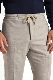 Flannel Alassio Trousers Made In Italy