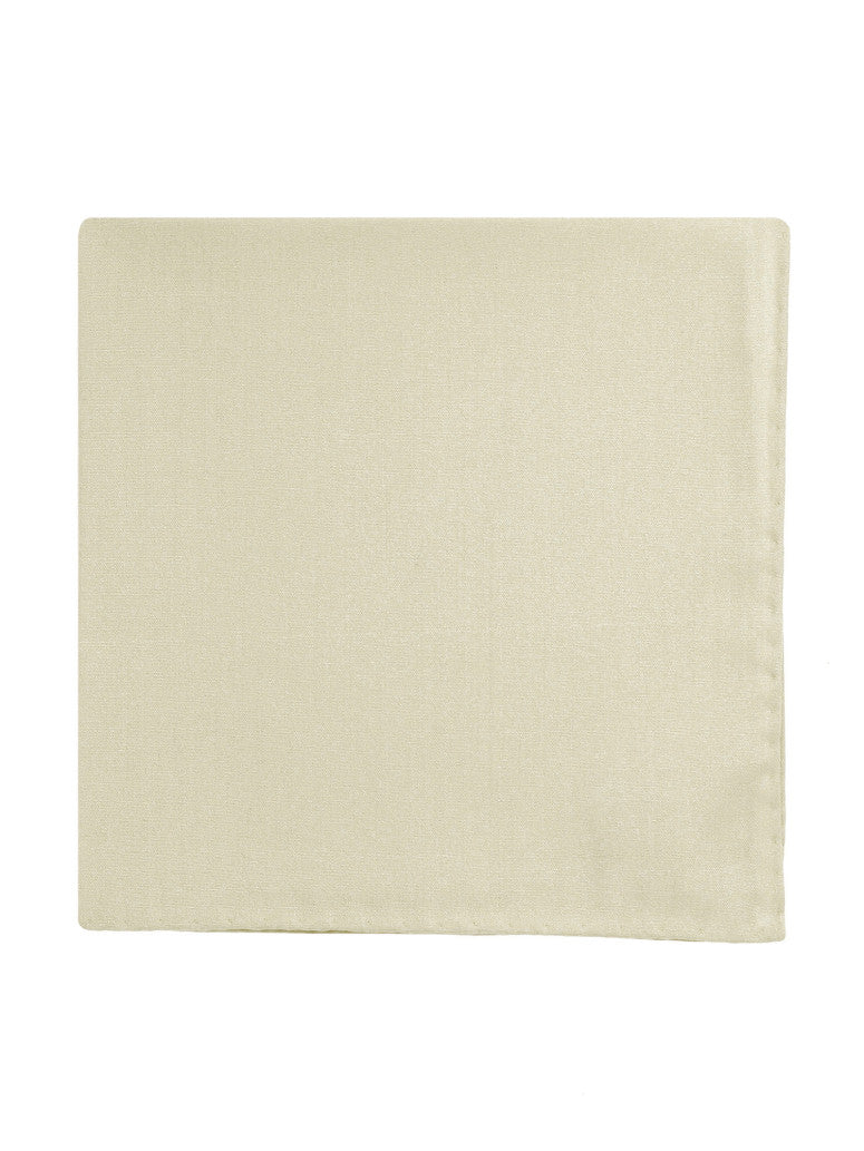 Beige Amalfi Silk Pocket Square