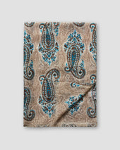 Beige Bold Paisley Scarf