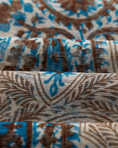 Beige Bold Paisley Scarf