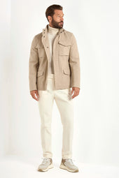 Cashmere Field Jacket Made In Italy