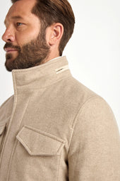 Cashmere Field Jacket Made In Italy