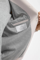 Beige Cotton And Silk Bomber Made In Italy