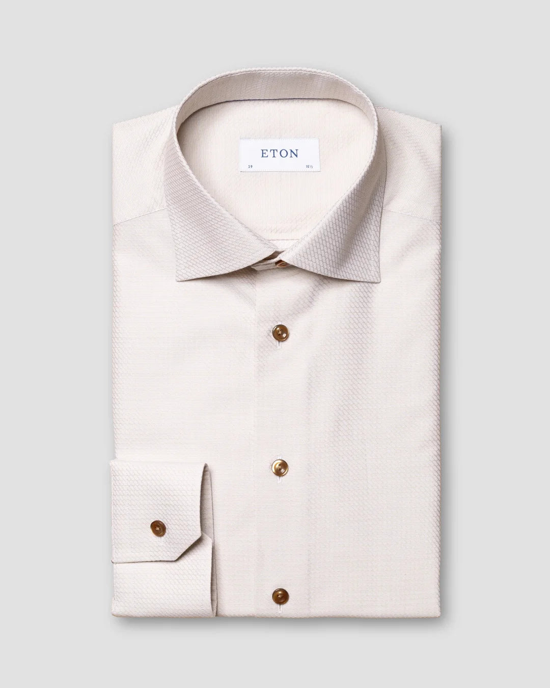 Light Brown Dobby Shirt Eton