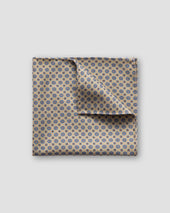Beige Double–sided Wool Pocket Square