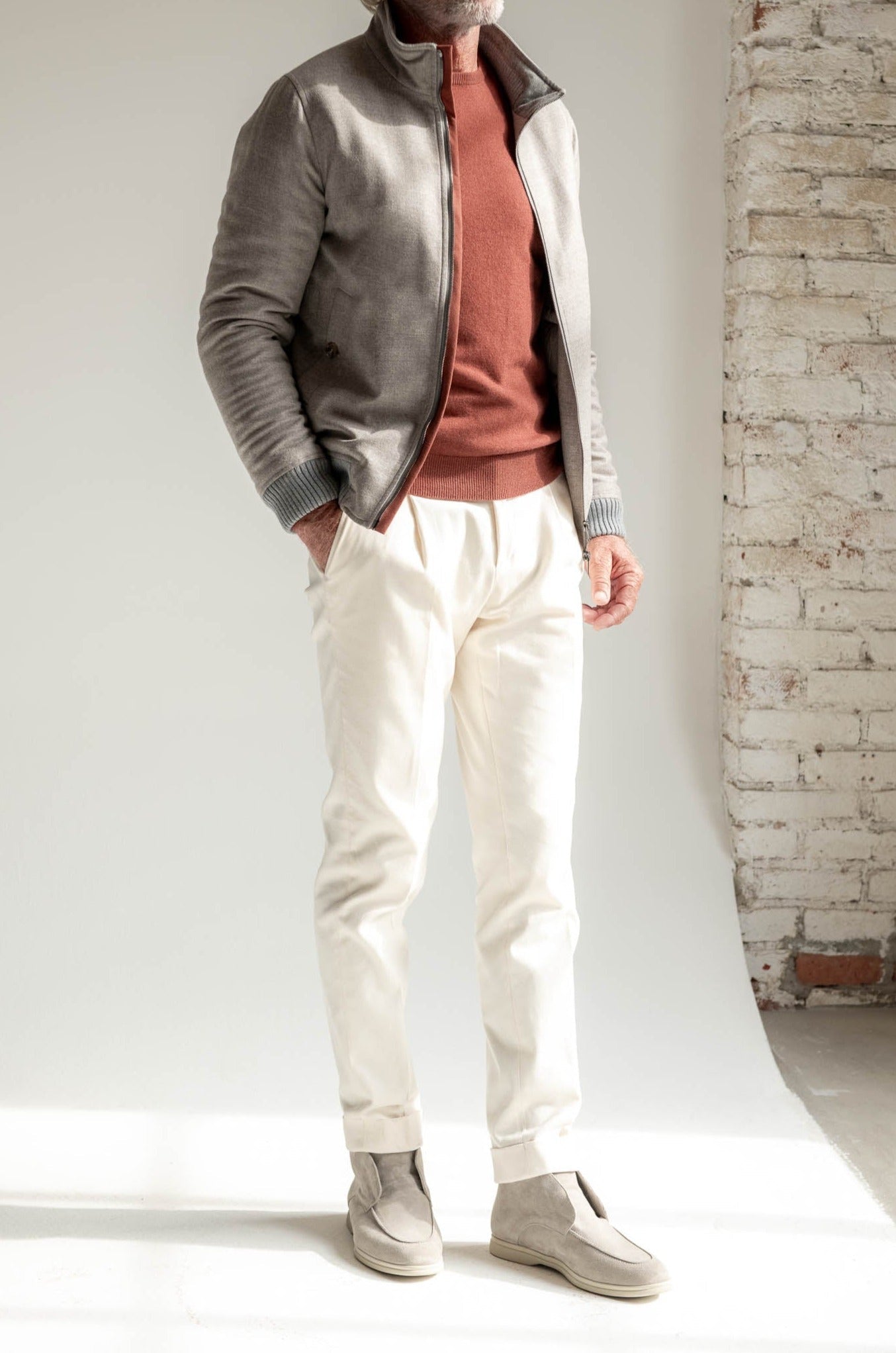 Rusty Cashmere Round Neck Made In Italy