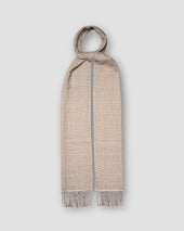 Prince Of Wales Merino Wool Scarf