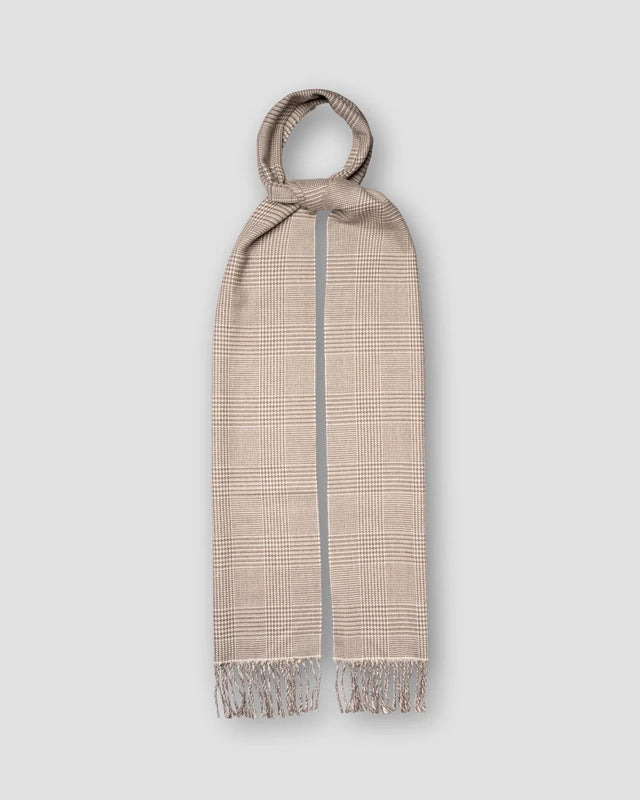 Prince Of Wales Merino Wool Scarf