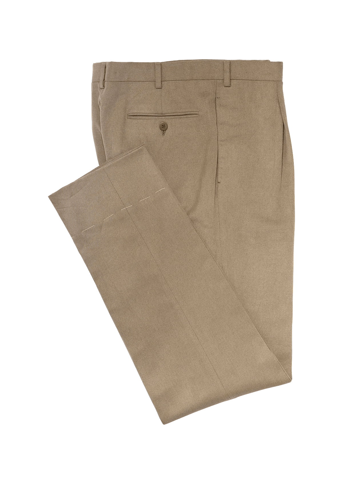 Beige Fustagno Men S Cotton Trousers