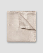 Light Brown Grenadine Silk Pocket Square