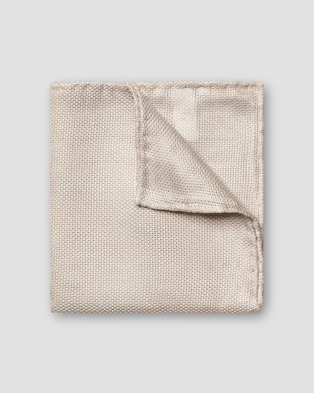 Light Brown Grenadine Silk Pocket Square