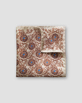 Beige geometric circles pocket square