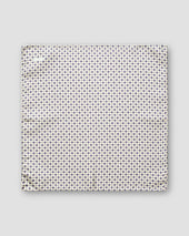 Beige Geometric Flower Pocket Square