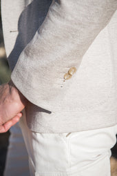 Beige Jersey Jacket Made In Italy