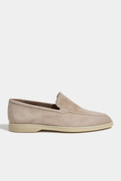 Beige Loafers Made In Italy