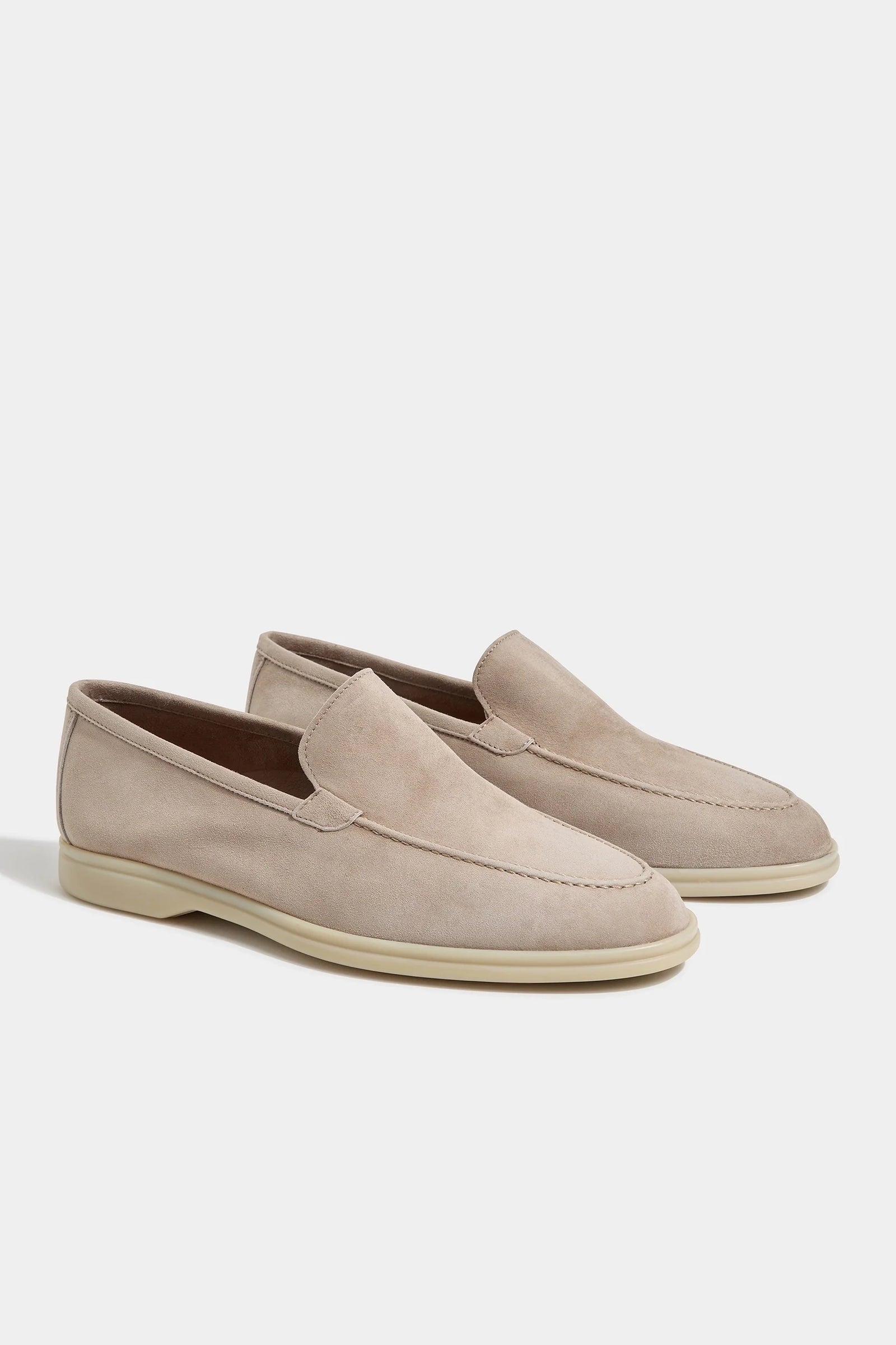 Beige Loafers Made In Italy