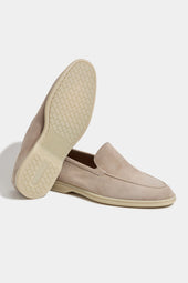 Beige Loafers Made In Italy