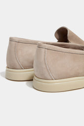 Beige Loafers Made In Italy