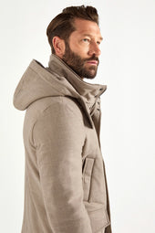 Beige Parka Made In Italy
