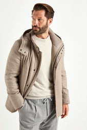 Beige Parka Made In Italy