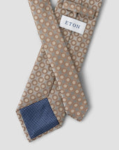 Light Geometric Print Silk Tie