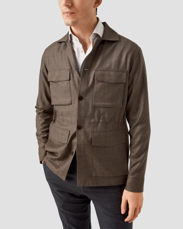 Herringbone Overshirt - Eton