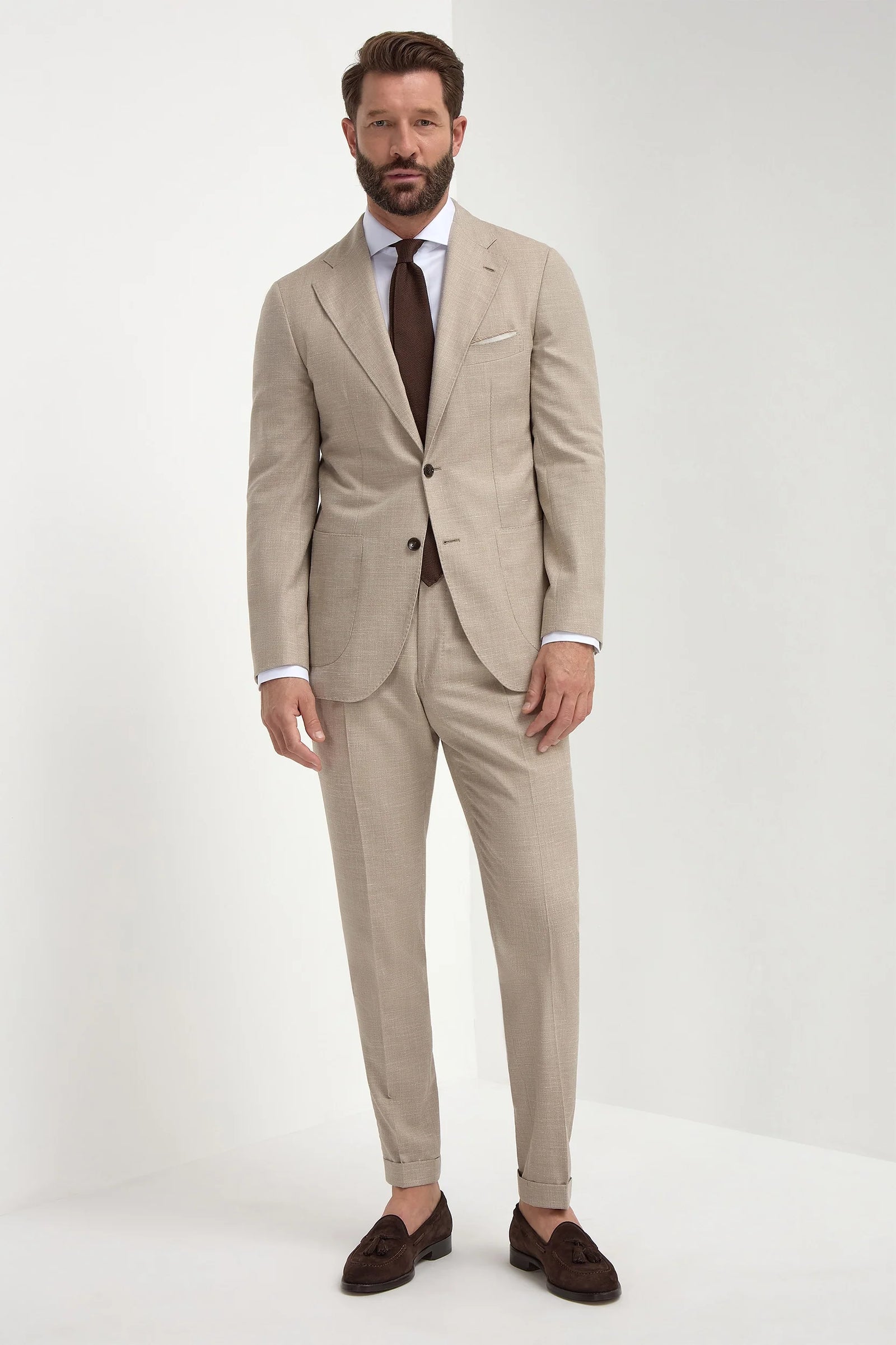 Beige Suit Made In Italy