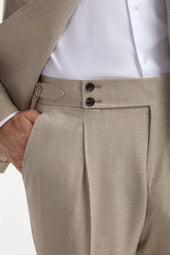 Beige Suit Made In Italy