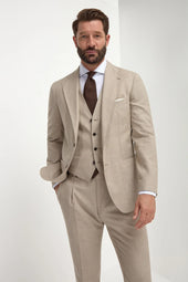 Beige Suit Made In Italy