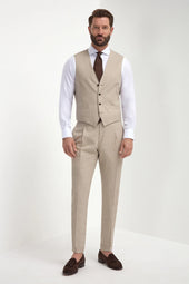 Beige Waistcoat Made In Italy