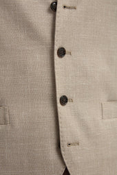 Beige Waistcoat Made In Italy