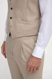 Beige Waistcoat Made In Italy