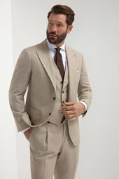 Beige Waistcoat Made In Italy