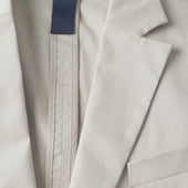 The 24 Blazer Beige Stretch Cotton