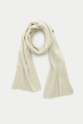 Knitted Maglia Inglese Cashmere Scarf Beige Mouline
