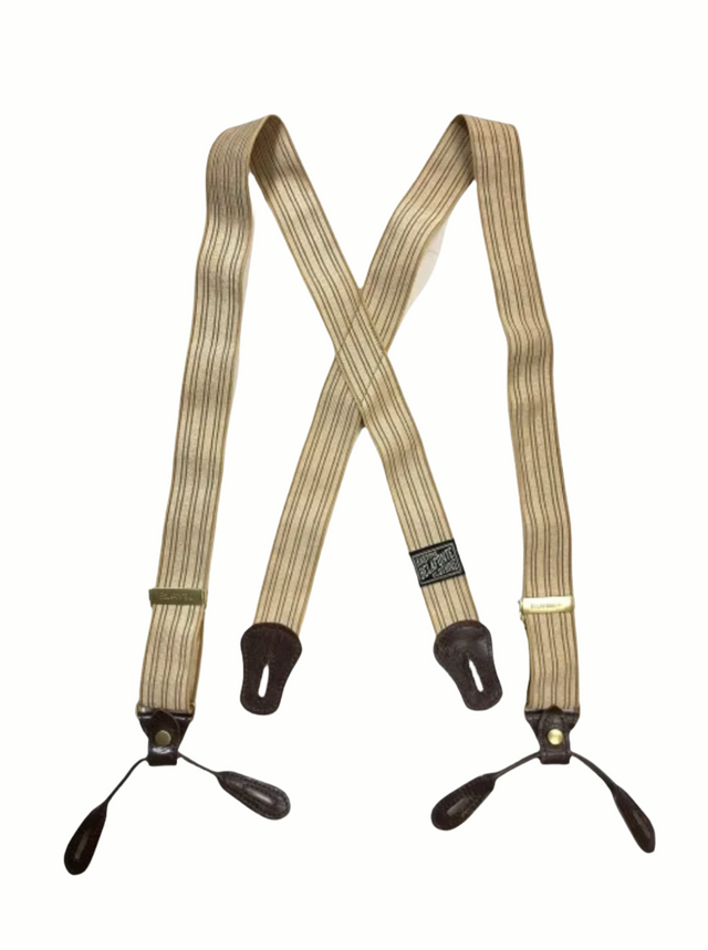 Belafonte Ragtime, Brace Suspenders, Brown x Gold Snap, BF-25-34