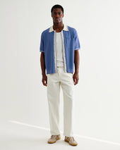 Belle Tipped Pointelle Polo Shirt