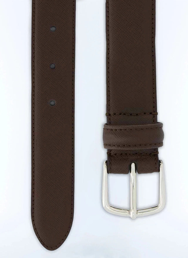 Brown leather belt