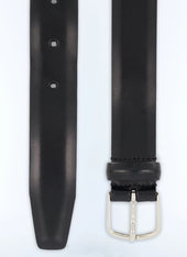 Black leather belt