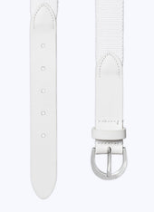 Cotton And Leather Knitted Belt