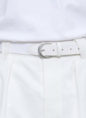 Cotton And Leather Knitted Belt