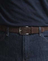 Belt Dark Brown Suede