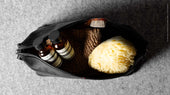 Belted Dopp Kit . Coal