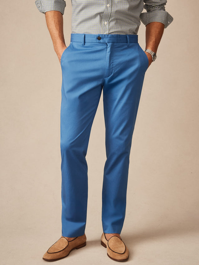 Federal_Blue Solid Madison Pants | Men's Pants | J.McLaughlin